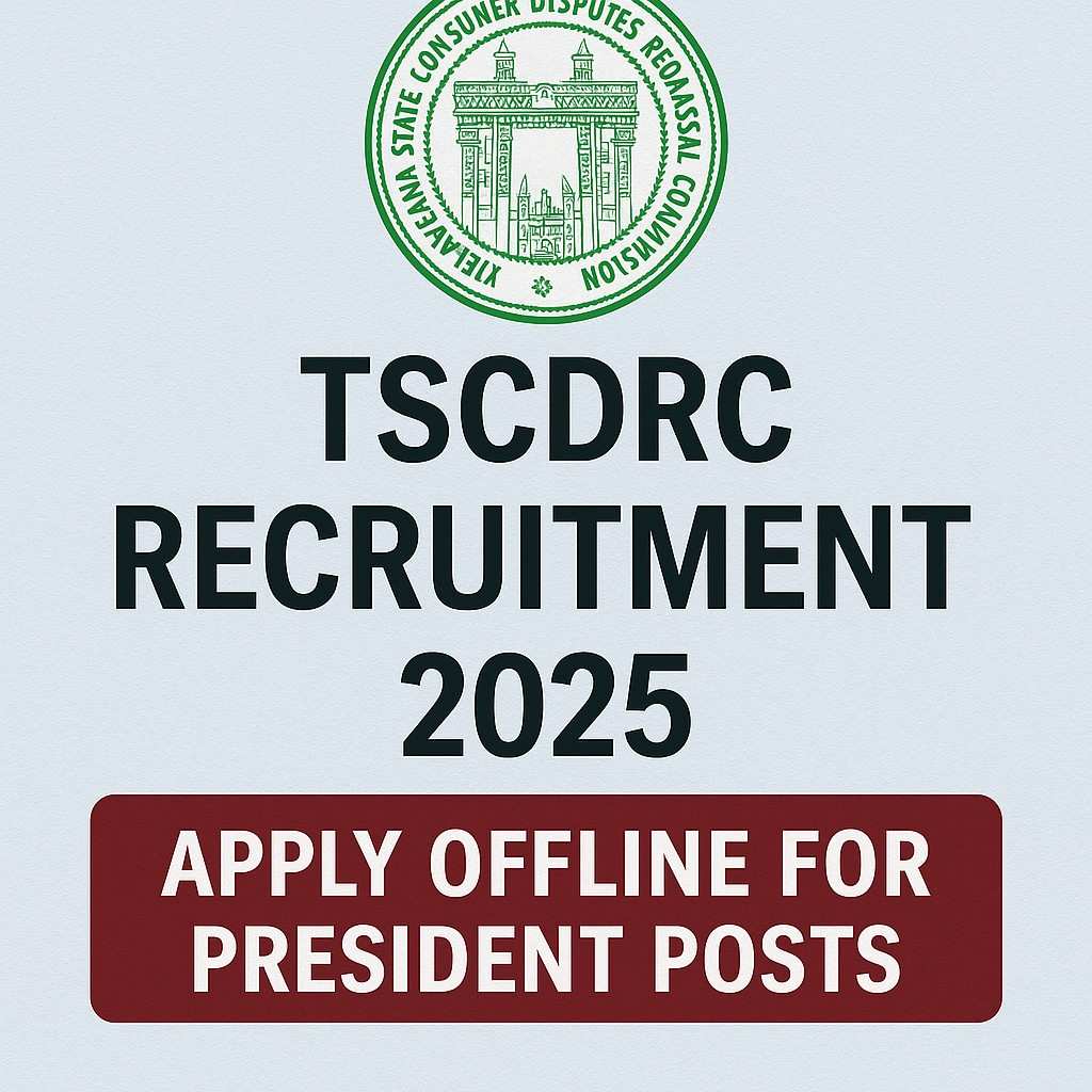 TSCDRC Recruitment 2025 – Apply Offline for President Posts
